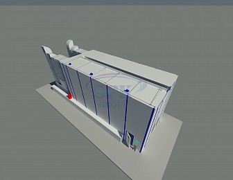 Окрасочно-сушильная камера тупикового типа SPK-12.5.6 для коммерческого транспорта